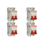 Kit C/4 - Disjuntor Steck ''Din'' Bipolar 10A. C