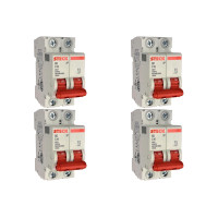Kit C/4 - Disjuntor Steck ''Din'' Bipolar 16A. C