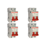 Kit C/4 - Disjuntor Steck ''Din'' Bipolar 20A. C