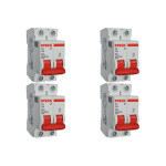 Kit C/4 - Disjuntor Steck ''Din'' Bipolar 25A. C
