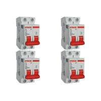 Kit C/4 - Disjuntor Steck ''Din'' Bipolar 25A. C