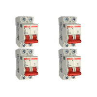 Kit C/4 - Disjuntor Steck ''Din'' Bipolar 50A. C