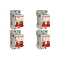 Kit C/4 - Disjuntor Steck ''Din'' Bipolar 63A. C
