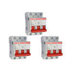 Kit C/3 - Disjuntor Steck ''Din'' Tripolar 10A. C