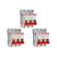 Kit C/3 - Disjuntor Steck ''Din'' Tripolar 10A. C