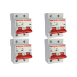 Kit C/4 - Disjuntor Steck ''Din'' Bipolar 80A. C