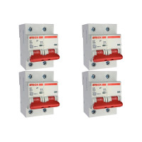 Kit C/4 - Disjuntor Steck ''Din'' Bipolar 80A. C