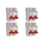 Kit C/4 - Disjuntor Steck ''Din'' Bipolar 100A. C