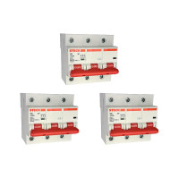 Kit C/3 - Disjuntor Steck ''Din'' Tripolar 100A. C