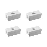 Kit C/4 - Modulo Ilumi Vivaz Saida De Fio Branco 7503