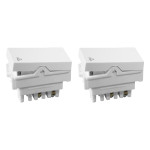 Kit C/2 - Modulo Ilumi Vivaz 1 Tecla Campainha 10A. Branc...