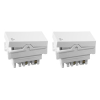 Kit C/2 - Modulo Ilumi Vivaz 1 Tecla Campainha 10A. Branc...
