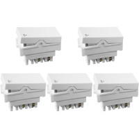Kit C/5 - Modulo Ilumi Vivaz 1 Tecla Campainha 10A. Branc...