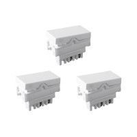 Kit C/3 - Modulo Ilumi Vivaz 1 Simples 10A. Branco - 7517
