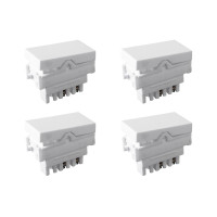 Kit C/4 - Modulo Ilumi Vivaz 1 Simples 10A. Branco - 7517