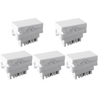 Kit C/5 - Modulo Ilumi Vivaz 1 Simples 10A. Branco - 7517
