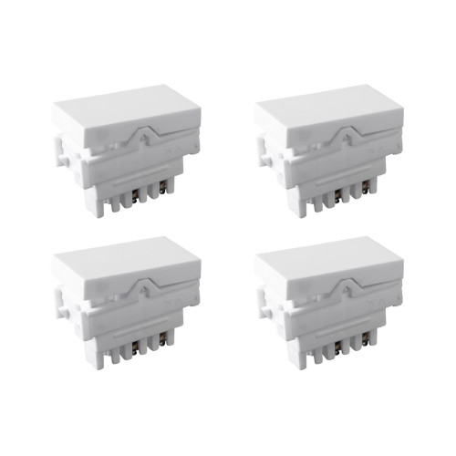 Kit C/4 - Modulo Ilumi Vivaz 1 Paralelo 10A. Branco 7522