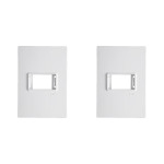 Kit C/2 - Placa Conjunto Modular Ilumi Vivaz 4X2 - 1 Modu...