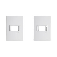 Kit C/2 - Placa Conjunto Modular Ilumi Vivaz 4X2 - 1 Modu...