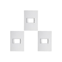 Kit C/3 - Placa Conjunto Modular Ilumi Vivaz 4X2 - 1 Modu...