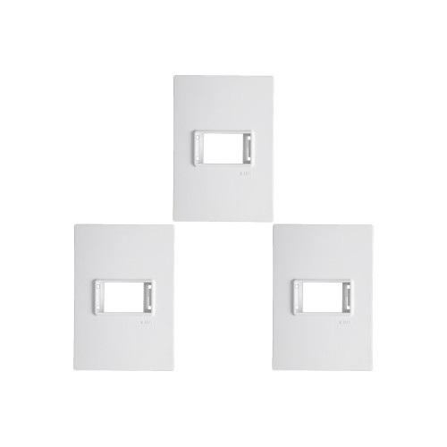 Kit C/3 - Placa Conjunto Modular Ilumi Vivaz 4X2 - 1 Modu...