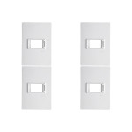 Kit C/4 - Placa Conjunto Modular Ilumi Vivaz 4X2 - 1 Modu...