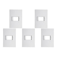 Kit C/5 - Placa Conjunto Modular Ilumi Vivaz 4X2 - 1 Modu...