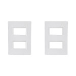 Kit C/2 - Placa Conjunto Modular Ilumi Vivaz 4X2 - 2 Modu...