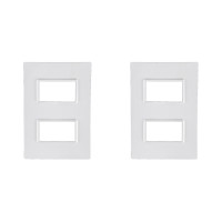 Kit C/2 - Placa Conjunto Modular Ilumi Vivaz 4X2 - 2 Modu...