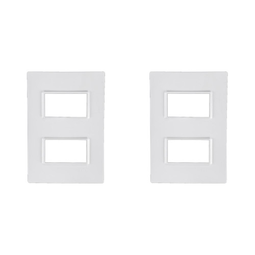 Kit C/2 - Placa Conjunto Modular Ilumi Vivaz 4X2 - 2 Modu...