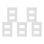 Kit C/5 - Placa Conjunto Modular Ilumi Vivaz 4X2 - 2 Modu...