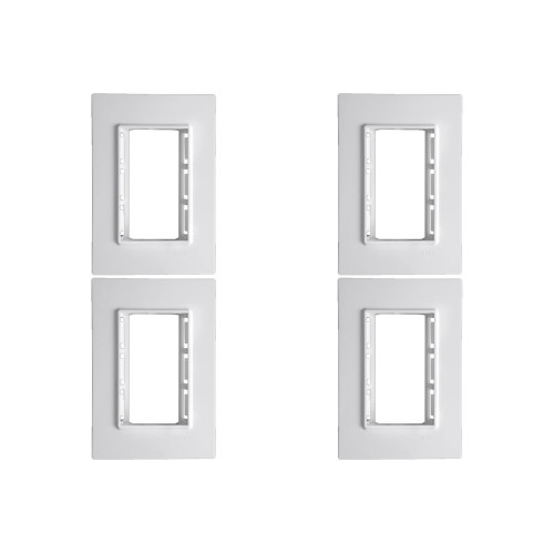 Kit C/4 - Placa Conjunto Modular Ilumi Vivaz 4X2 - 3 Modu...