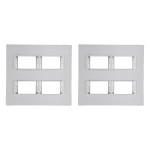 Kit C/2 - Placa Conjunto Modular Ilumi Vivaz 4X4 - 2 Modu...