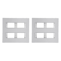 Kit C/2 - Placa Conjunto Modular Ilumi Vivaz 4X4 - 2 Modu...