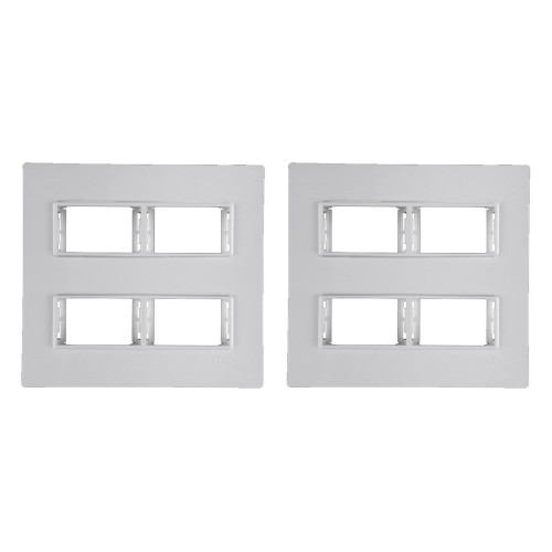 Kit C/2 - Placa Conjunto Modular Ilumi Vivaz 4X4 - 2 Modu...