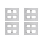 Kit C/4 - Placa Conjunto Modular Ilumi Vivaz 4X4 - 2 Modu...