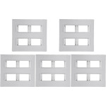 Kit C/5 - Placa Conjunto Modular Ilumi Vivaz 4X4 - 2 Modu...