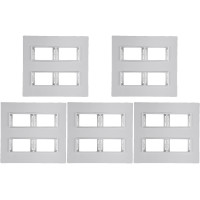 Kit C/5 - Placa Conjunto Modular Ilumi Vivaz 4X4 - 2 Modu...