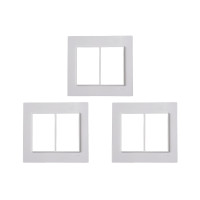 Kit C/3 - Placa Conjunto Modular Ilumi Vivaz 4X4 - 3 Modu...