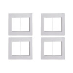 Kit C/4 - Placa Conjunto Modular Ilumi Vivaz 4X4 - 3 Modu...