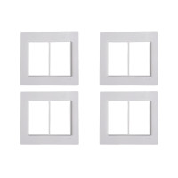 Kit C/4 - Placa Conjunto Modular Ilumi Vivaz 4X4 - 3 Modu...