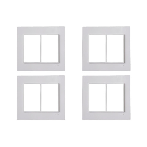 Kit C/4 - Placa Conjunto Modular Ilumi Vivaz 4X4 - 3 Modu...