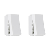 Kit C/2 - Modulo Steck Linha Stella 1 Simples 10A. Branco...