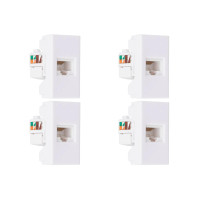Kit C/4 - Modulo Steck Linha Stella Tomada Rj45 - Branco ...
