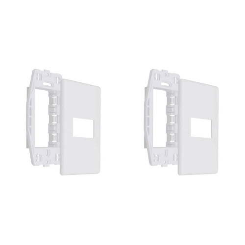 Kit C/2 - Placa Steck Linha Stella Branca 4X2 - 1 Modulo ...