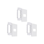 Kit C/3 - Placa Steck Linha Stella Branca 4X2 - 1 Modulo ...