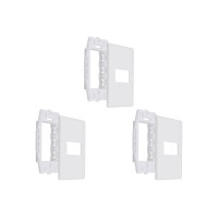 Kit C/3 - Placa Steck Linha Stella Branca 4X2 - 1 Modulo ...