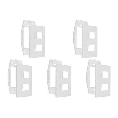 Kit C/5 - Placa Steck Linha Stella Branca 4X2 - 2 Modulos...
