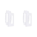 Kit C/2 - Placa Steck Linha Stella Branca 4X2 - 3 Modulos...