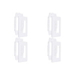 Kit C/4 - Placa Steck Linha Stella Branca 4X2 - 3 Modulos...